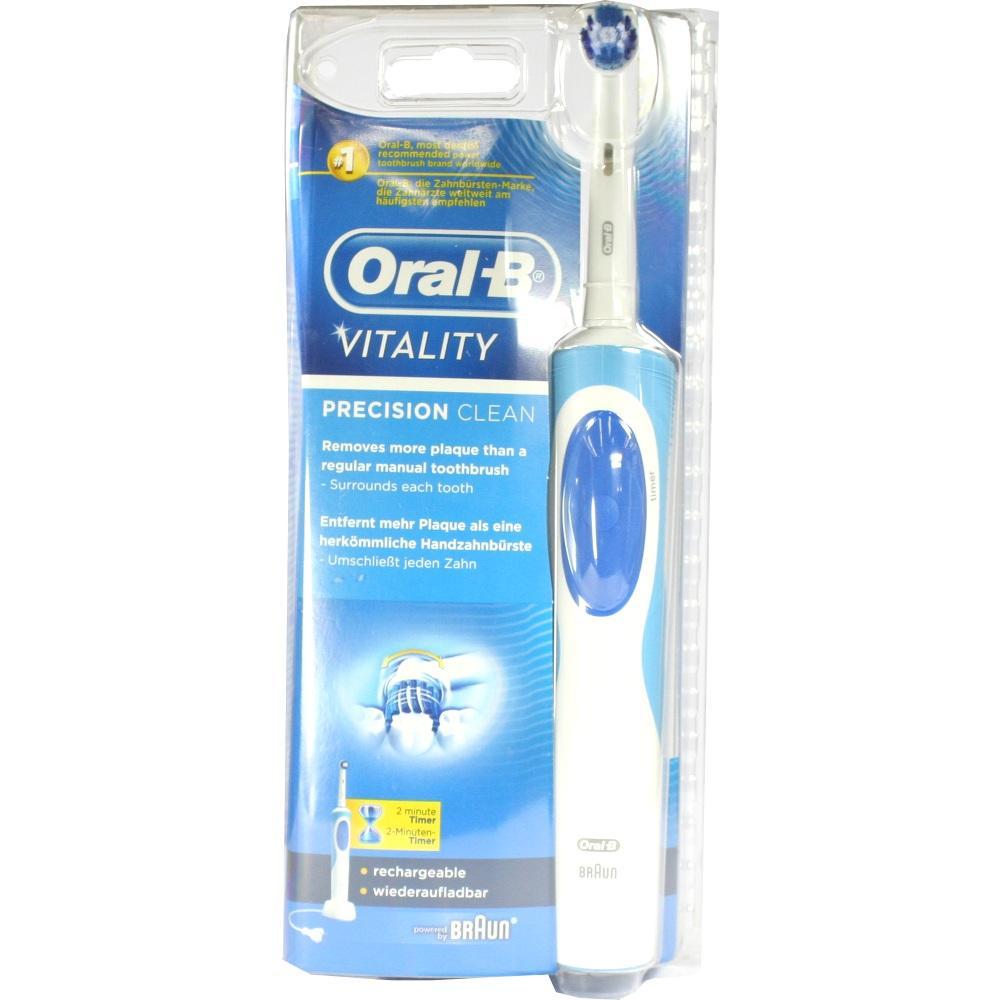 Eine elektrische Zahnbürste von Oral-B in einer blauen Verpackung.